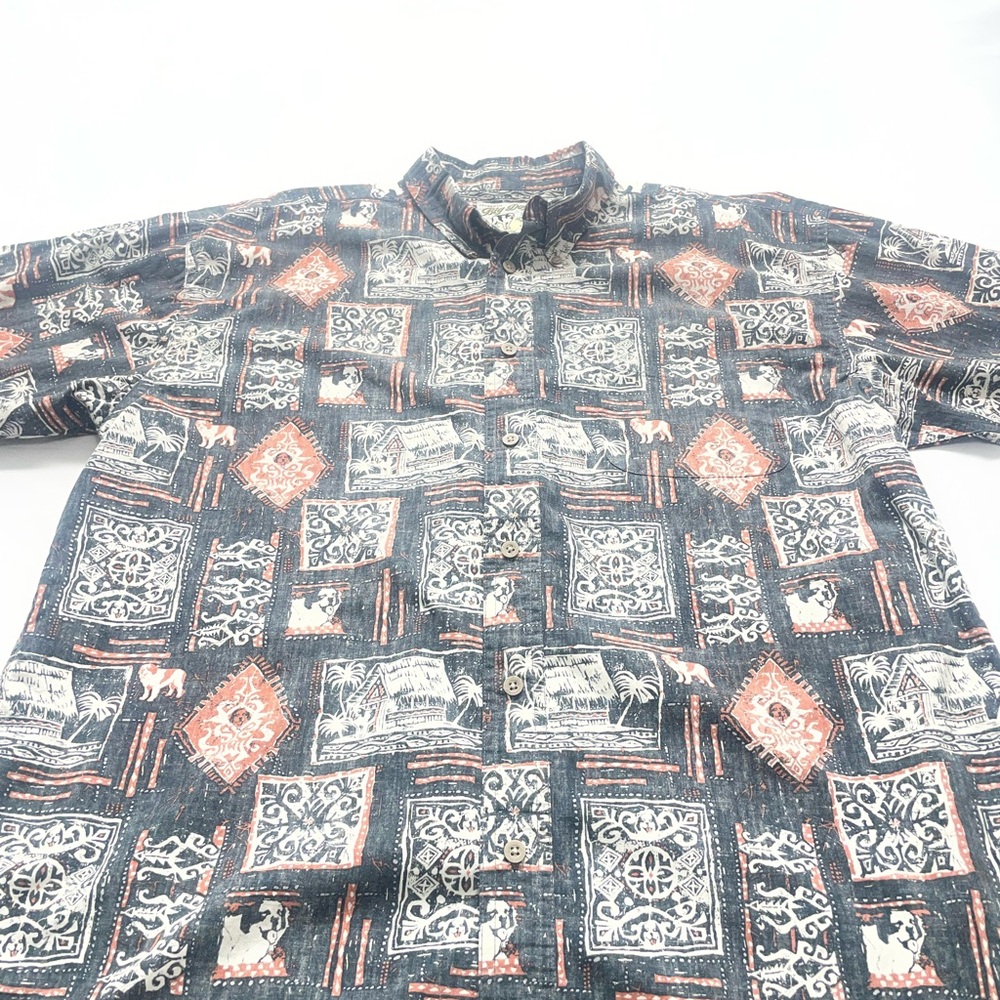 Big Dogs Authentic Hawaiian style  Button up Shirt Medium